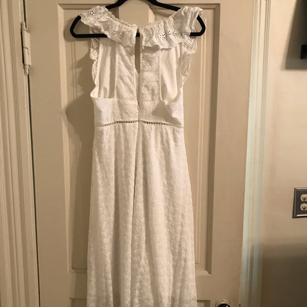 Midi White eyelet dress - perfect for brides! - Picture 2 of 3